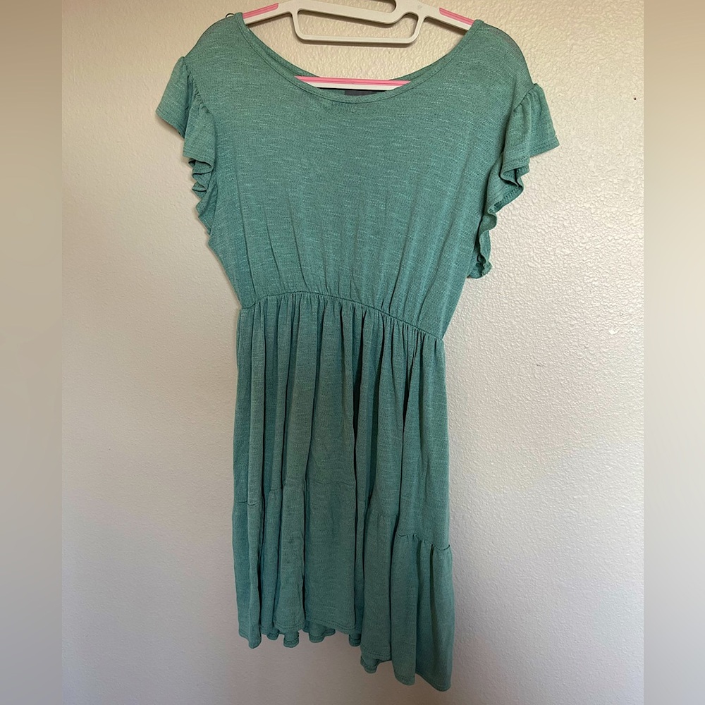 Mid length light dress
